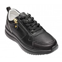 Pantofi dama casual din piele naturala - Abha Negru Marimea 38